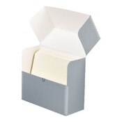 Letter Size Blue-Gray Flip-Top Shel